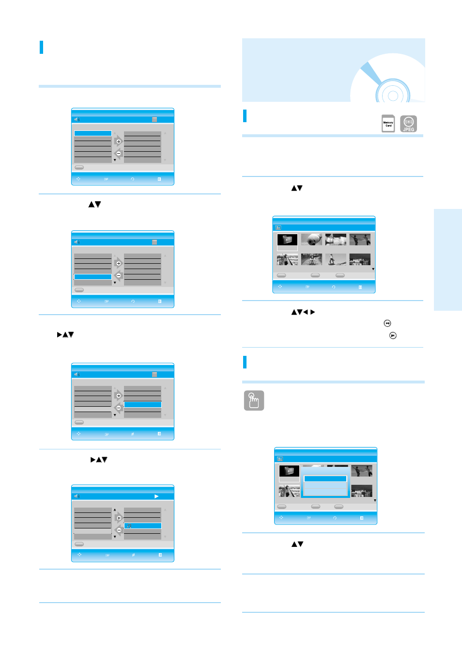 Viewing a picture, Playback, English - 35 | Playlist, Slide show, Using the yellow(c) button, You can create a playlist with up to 30 tracks, Press the, Press the yellow(c) button, Press the stop or return button | Samsung Blu-ray Disc User Manual | Page 35 / 50