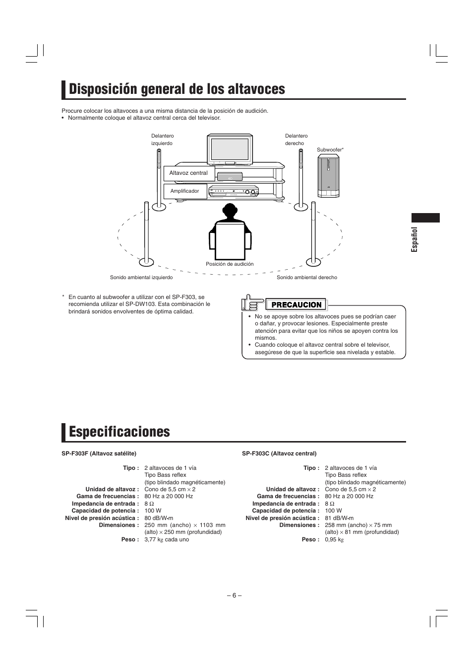 JVC SP-F303E User Manual | Page 31 / 92