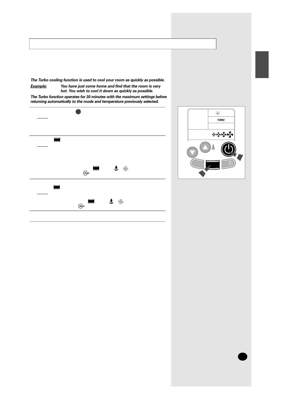 Changing the room temperature quickly | Samsung AM27A1C13 User Manual | Page 11 / 46