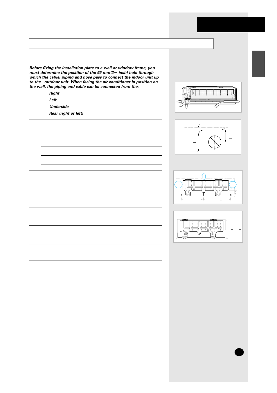 Fixing the installation plate | Samsung AM27A1C13 User Manual | Page 31 / 46