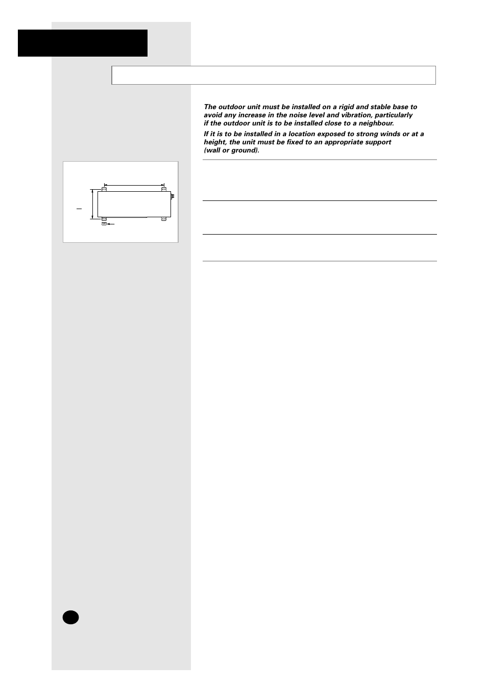 Fixing the unit in position | Samsung AM27A1C13 User Manual | Page 40 / 46