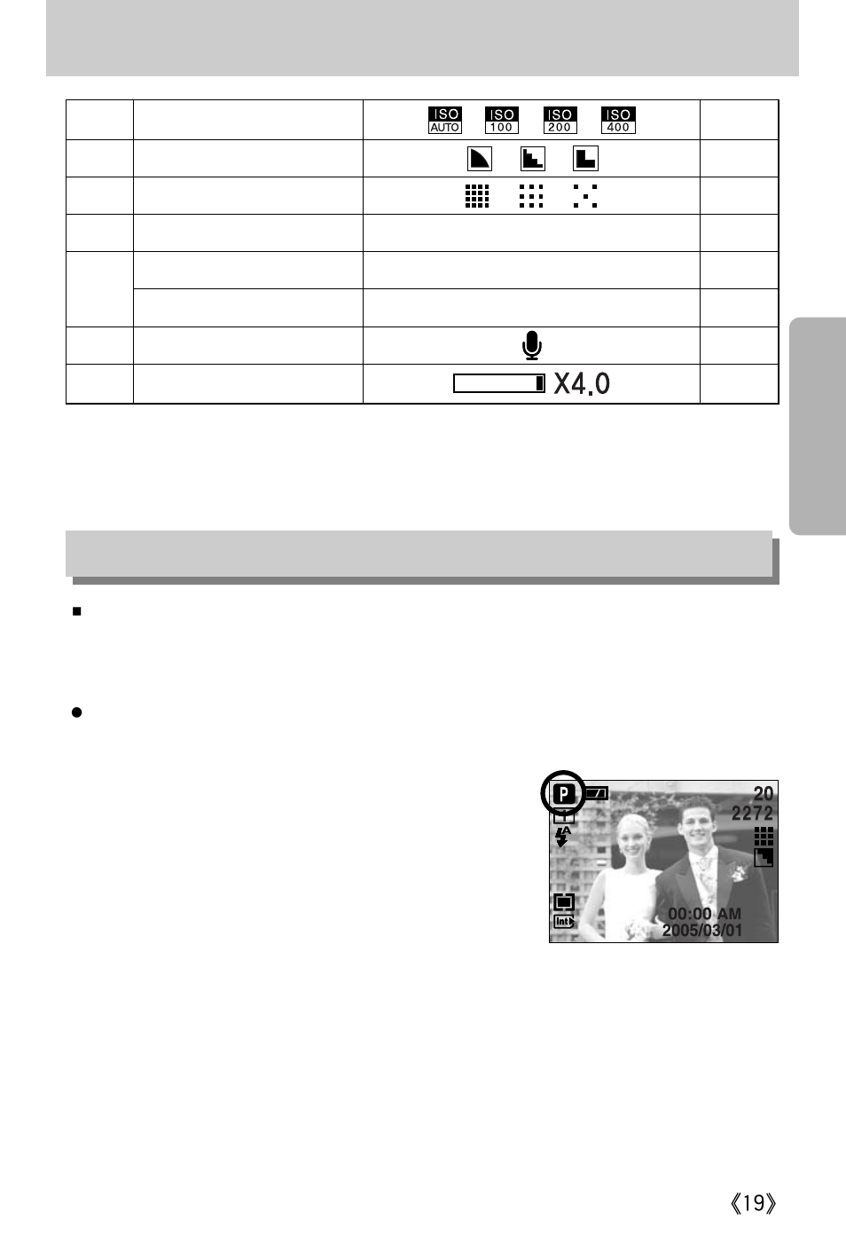 Lcd monitor indicator, Starting the recording mode | Samsung Digimax A402 User Manual | Page 19 / 108