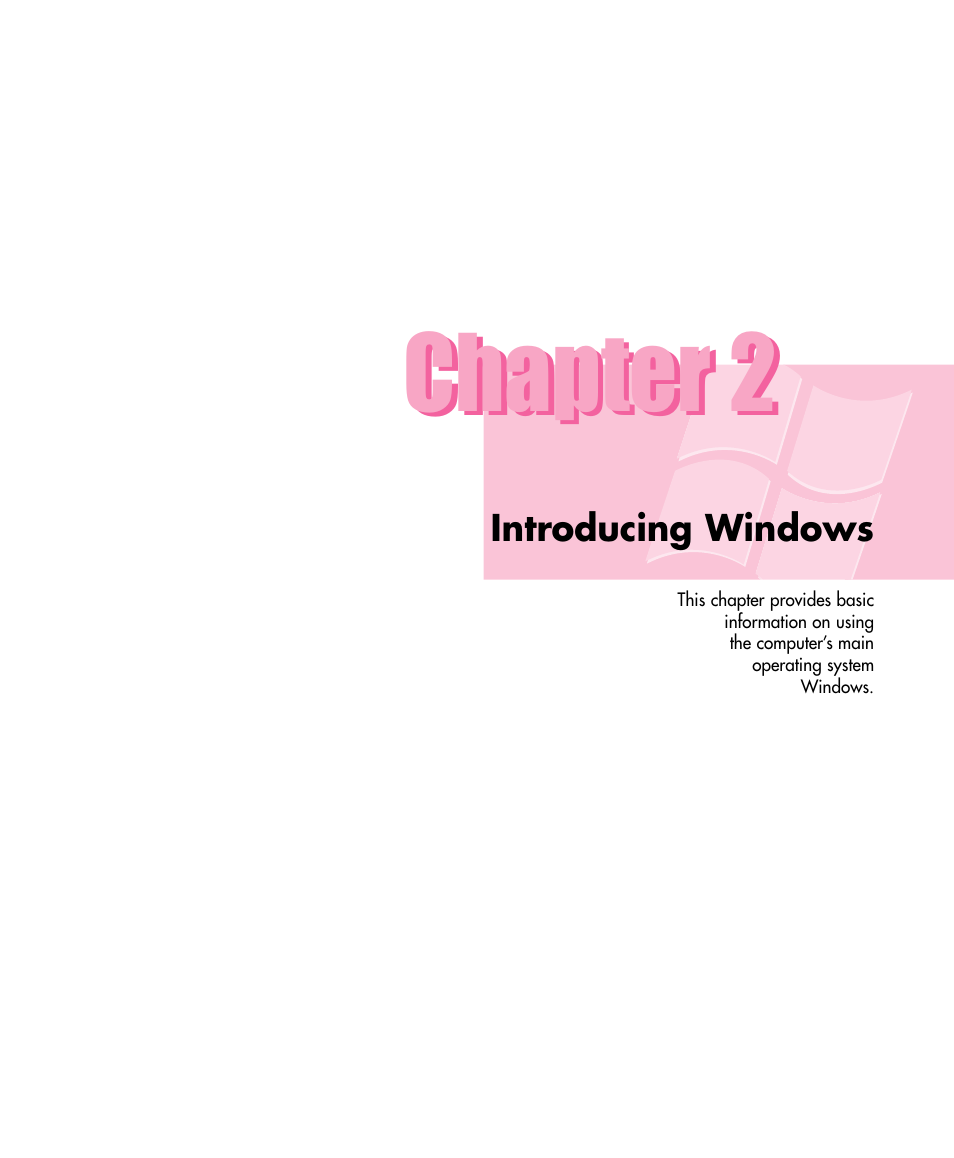 Chapter 2 introducing windows, Chapter 2 | Samsung Q30 User Manual | Page 20 / 127