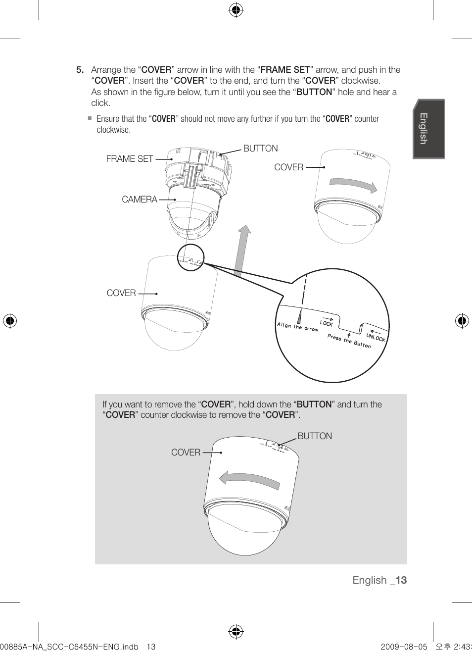 Samsung SCC-C6455N User Manual | Page 13 / 52