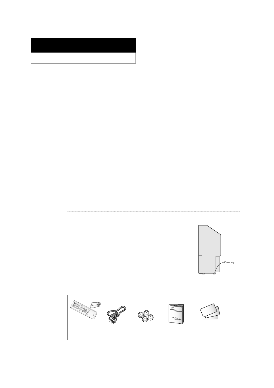 List of features, Accessories | Samsung HCN559W User Manual | Page 11 / 84