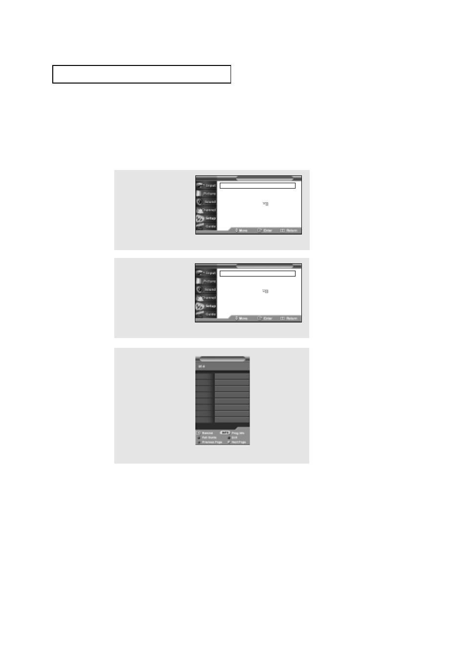 Reminder list | Samsung HCN559W User Manual | Page 78 / 84