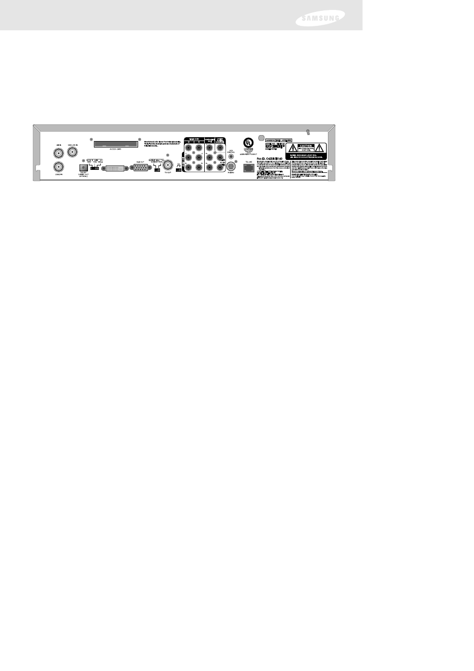 Chapter 2: getting started, Back of the directv, High-definition receiver | Samsung DIRECTV SIR-TS160 User Manual | Page 21 / 110