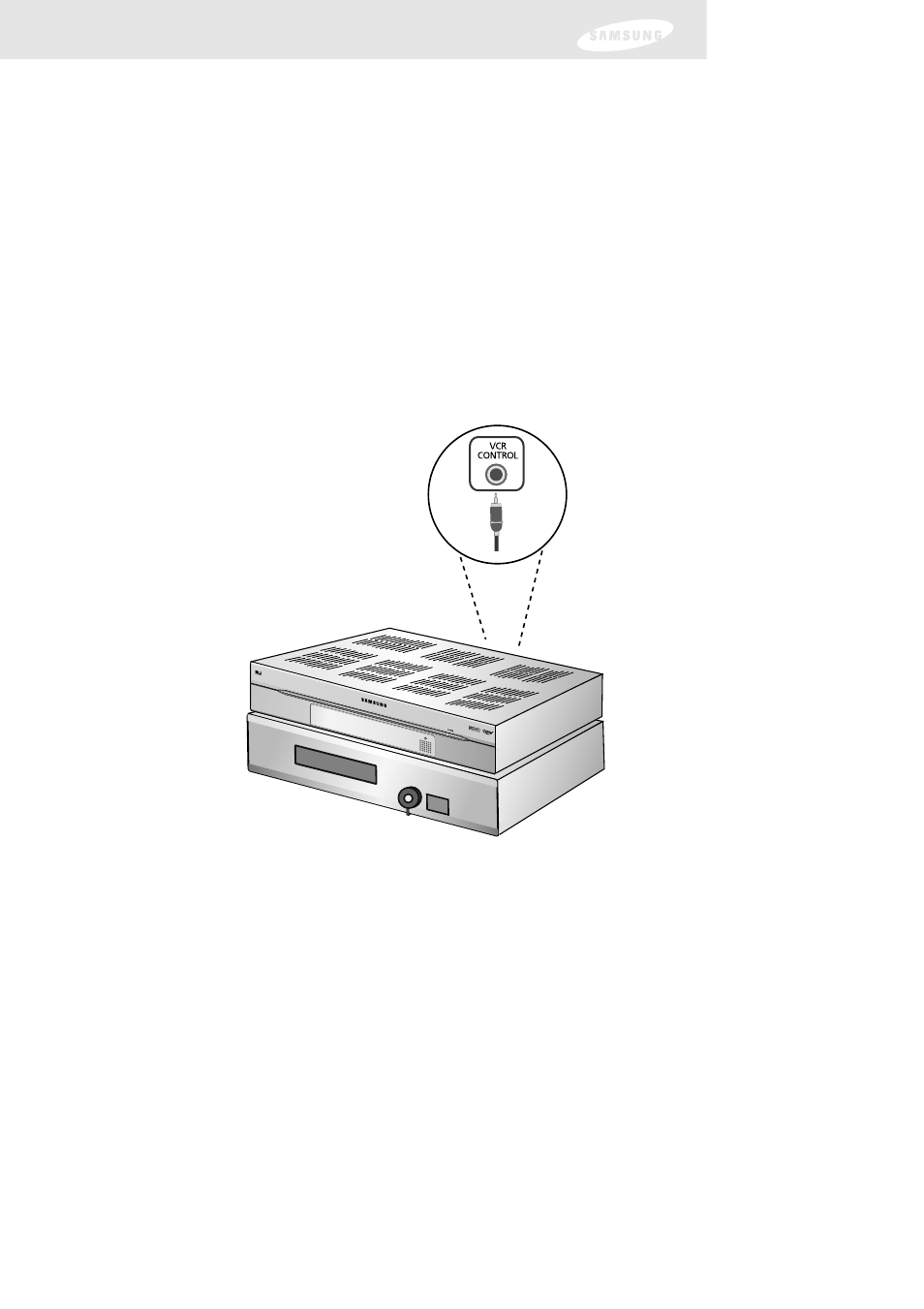 Chapter 3: setting up and connecting, Connecting the vcr control cable | Samsung DIRECTV SIR-TS160 User Manual | Page 34 / 110