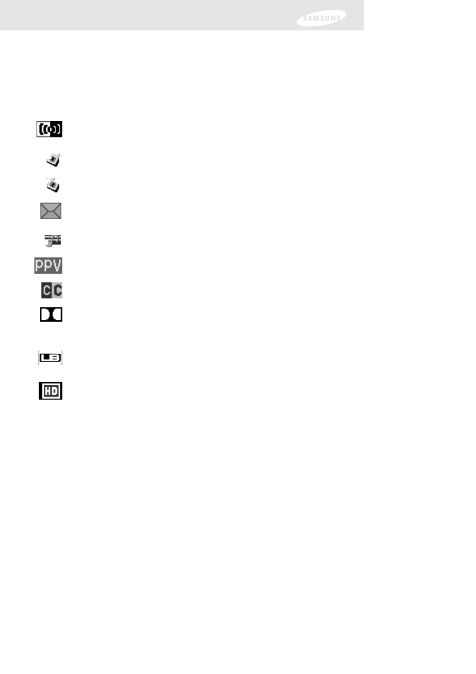 Chapter 4: watching tv, Information icons, The program detail screen | Samsung DIRECTV SIR-TS160 User Manual | Page 49 / 110