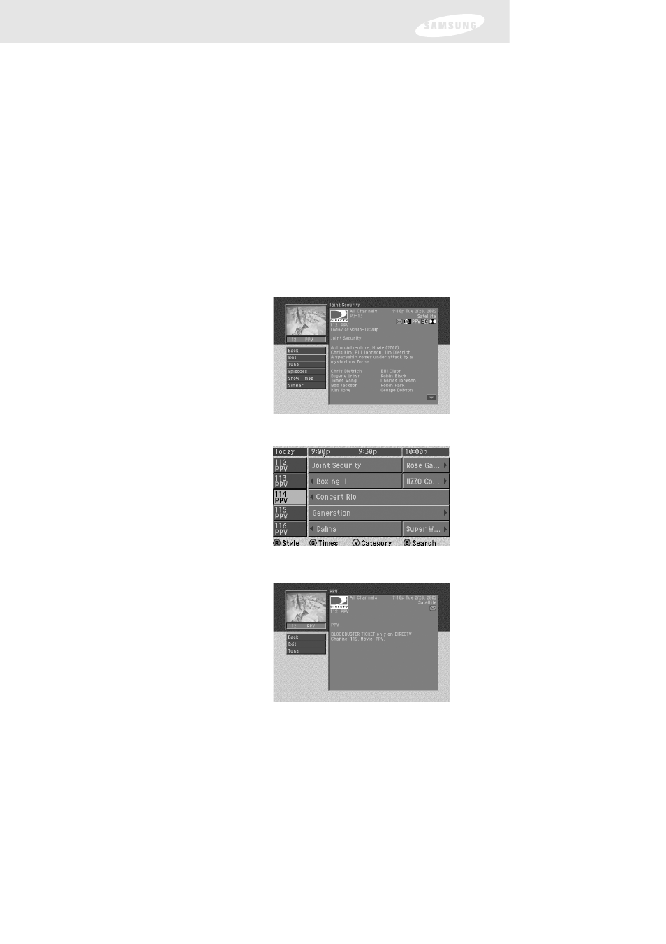 Chapter 4: watching tv | Samsung DIRECTV SIR-TS160 User Manual | Page 55 / 110