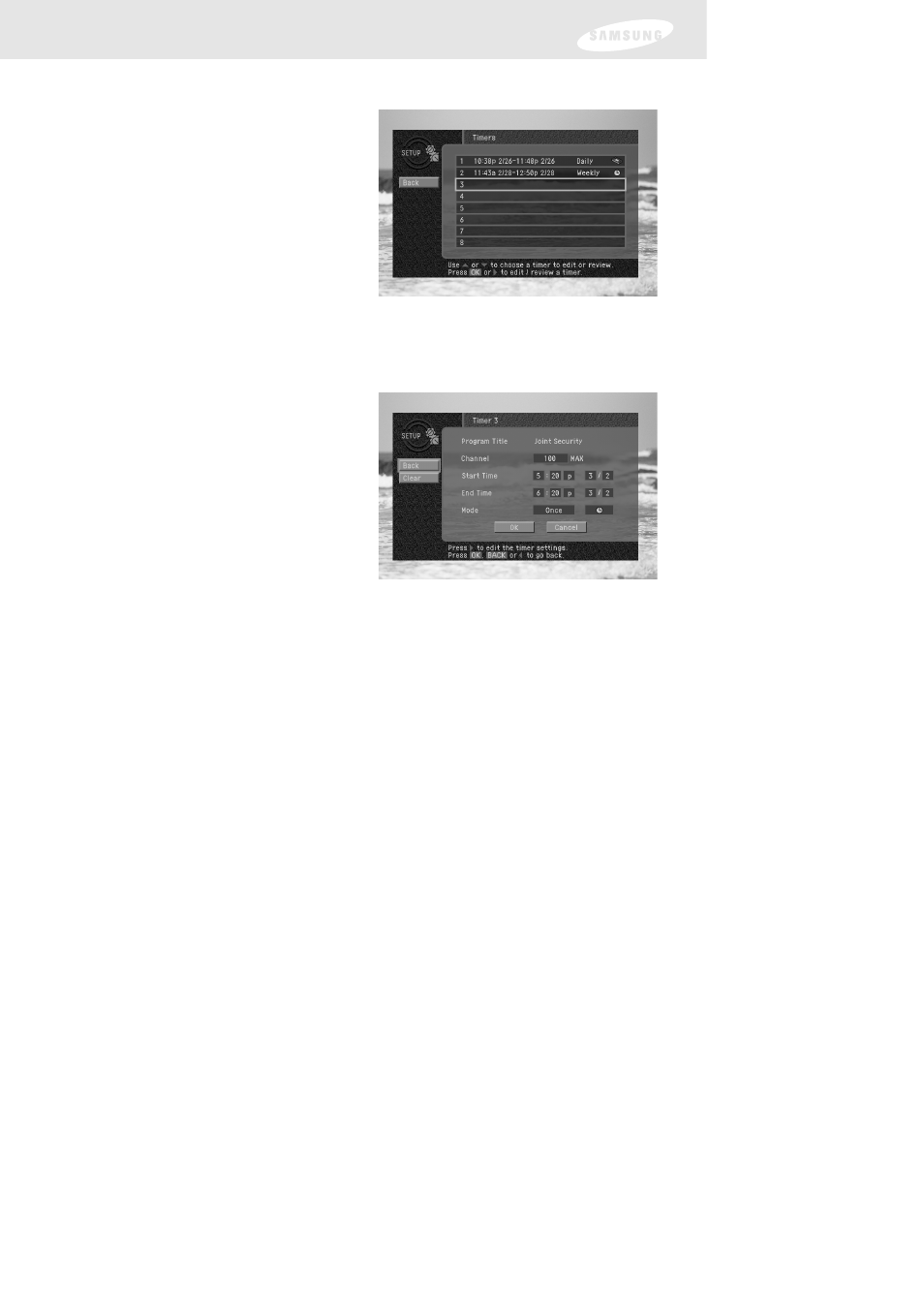 Chapter 5: program reminders and recording timers | Samsung DIRECTV SIR-TS160 User Manual | Page 70 / 110