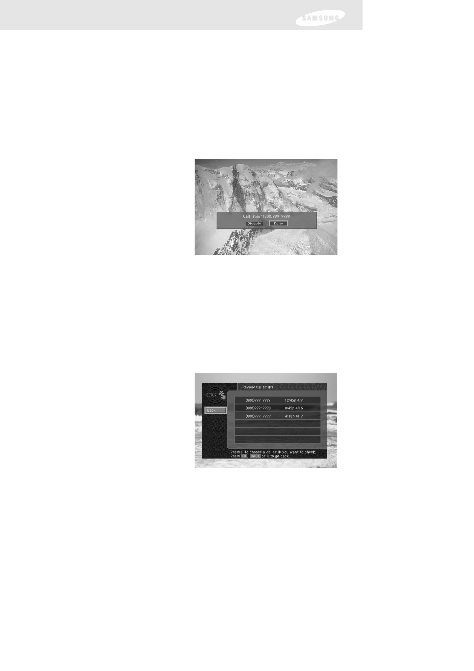 Samsung DIRECTV SIR-TS160 User Manual | Page 91 / 110