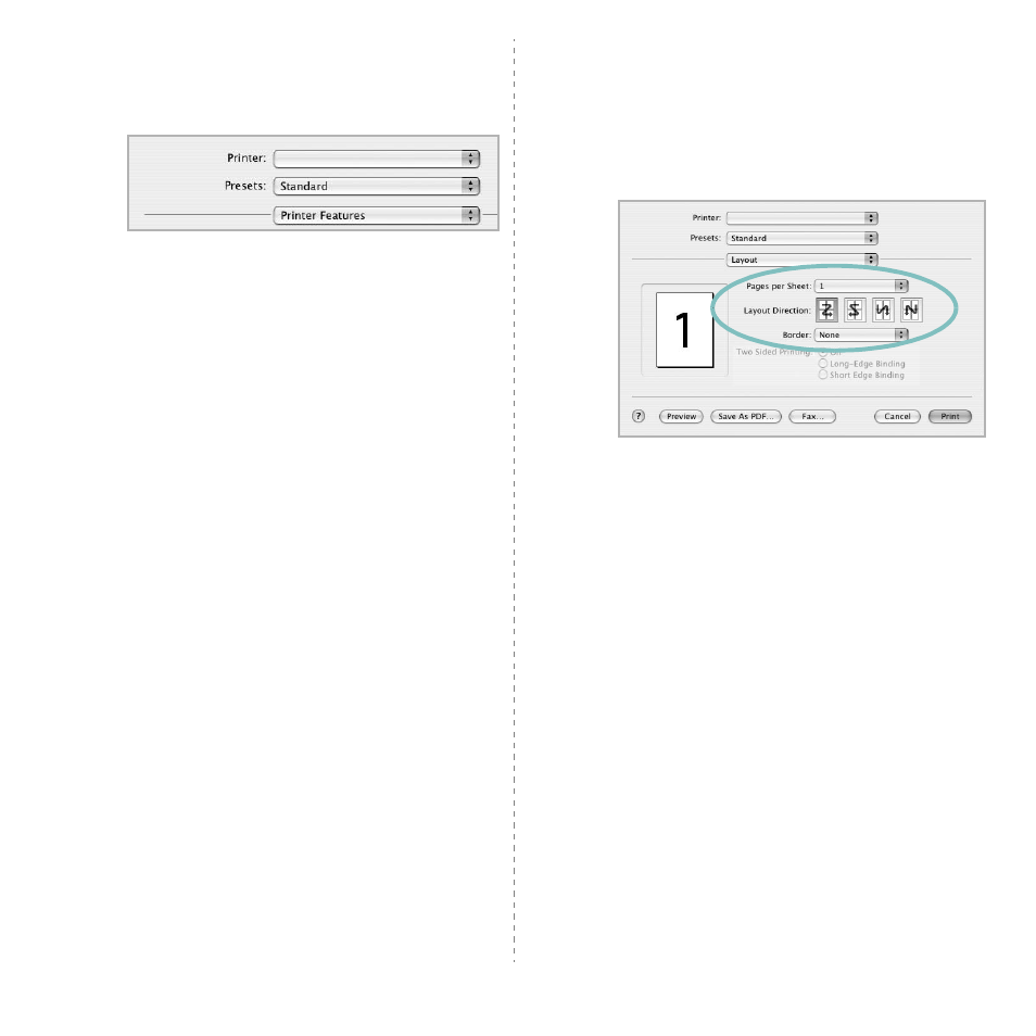 Printing multiple pages on one sheet of paper | Samsung CLX-3160 User Manual | Page 135 / 139