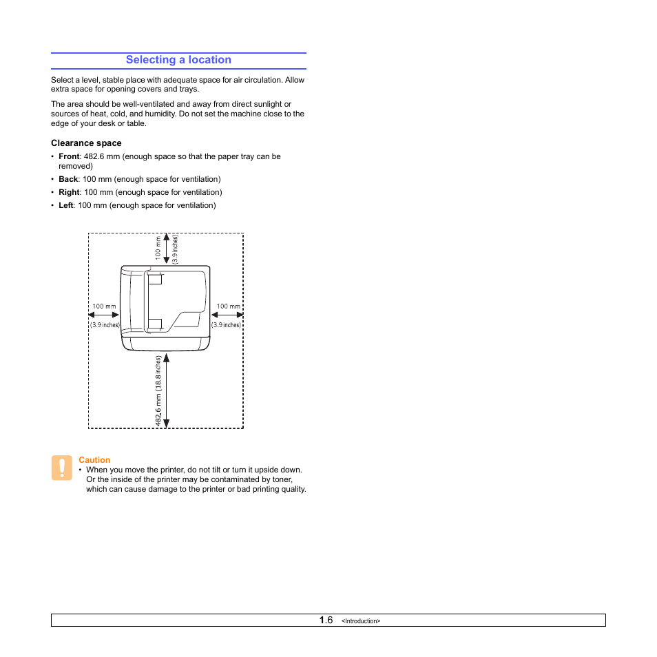 Selecting a location | Samsung CLX-3160 User Manual | Page 16 / 139