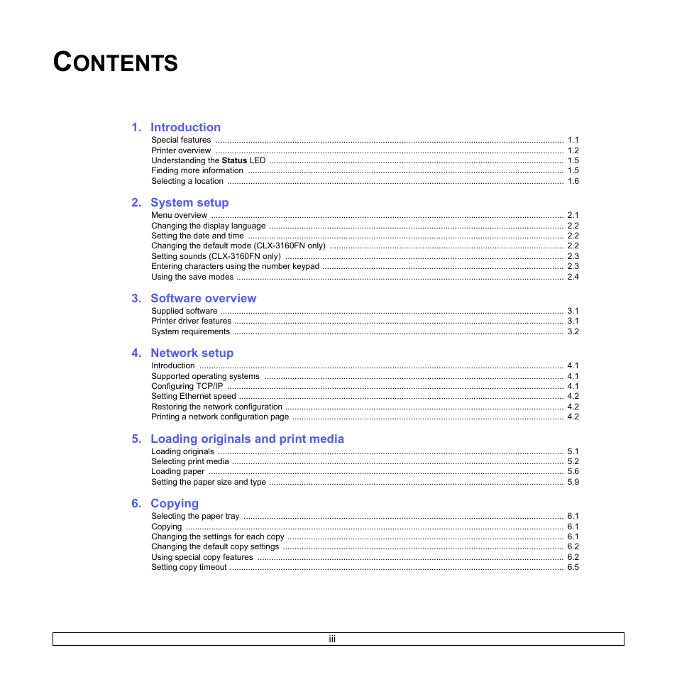 Samsung CLX-3160 User Manual | Page 4 / 139