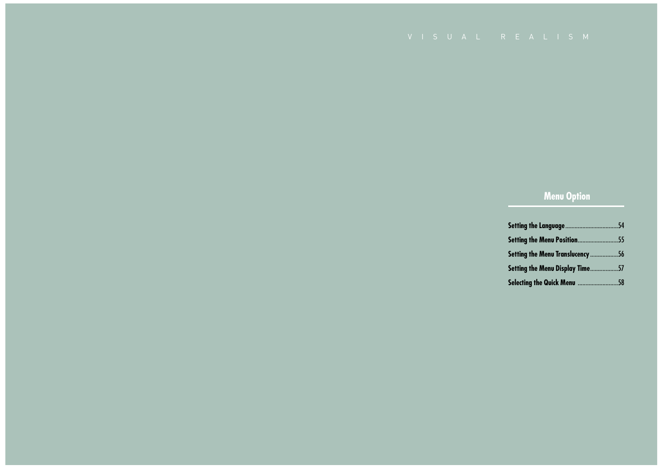 Menu option | Samsung SP-H700 User Manual | Page 27 / 42