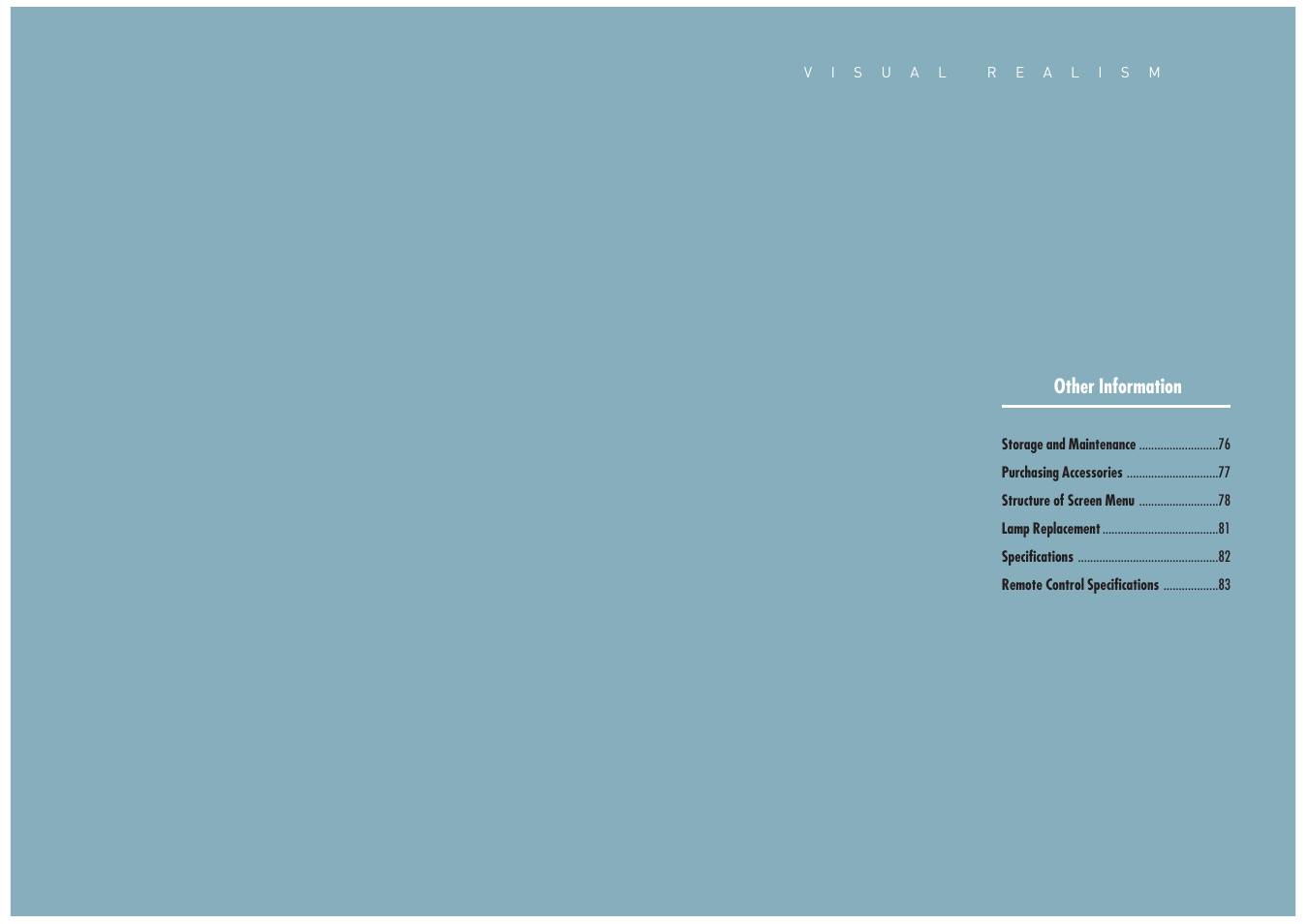 Other information | Samsung SP-H700 User Manual | Page 38 / 42