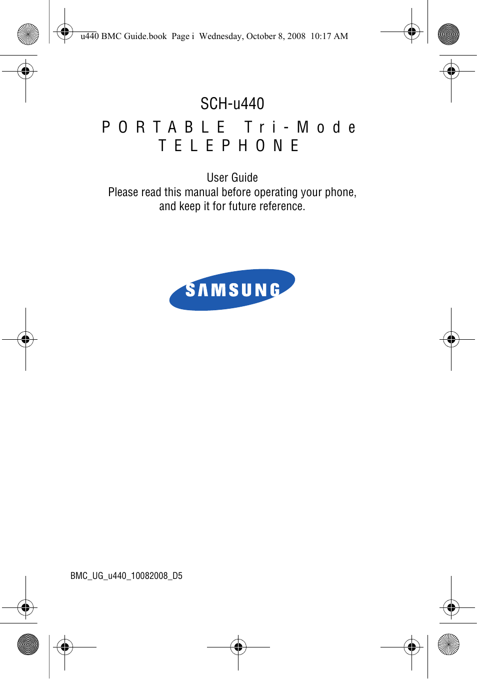 Samsung SCH-U440 User Manual | 128 pages