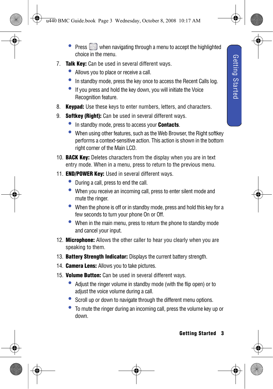 Samsung SCH-U440 User Manual | Page 11 / 128