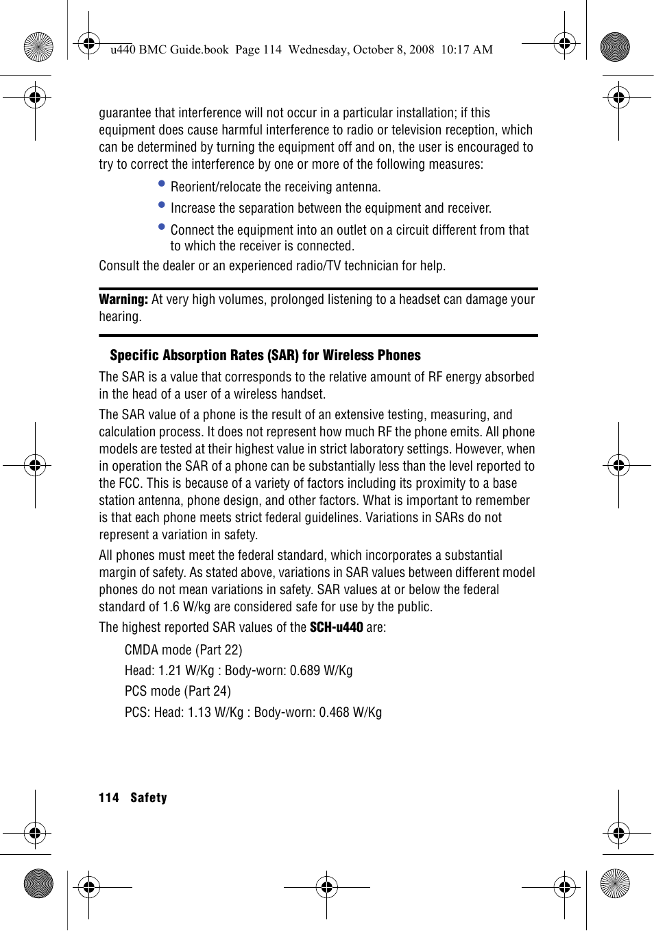 Samsung SCH-U440 User Manual | Page 122 / 128