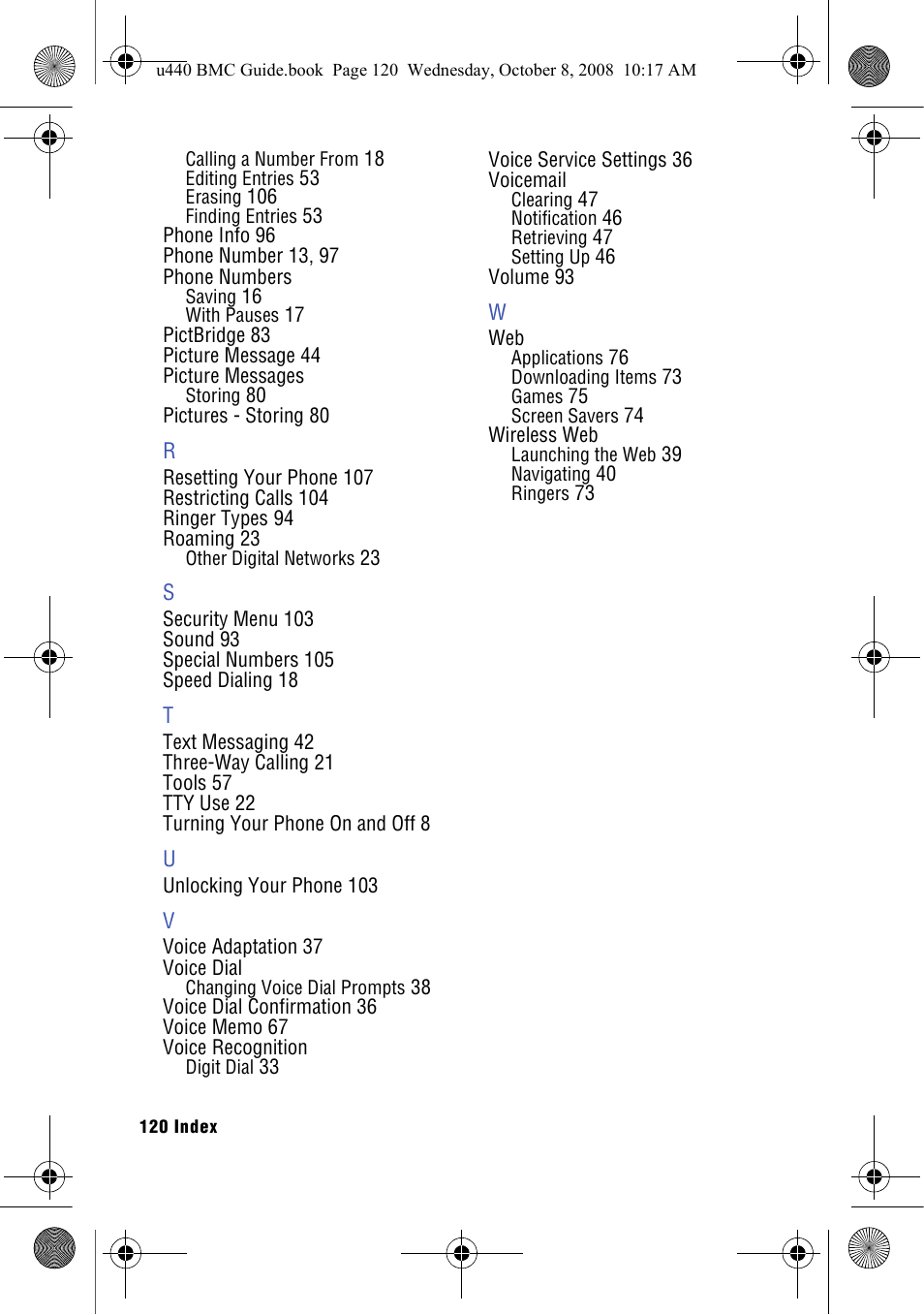 Samsung SCH-U440 User Manual | Page 128 / 128