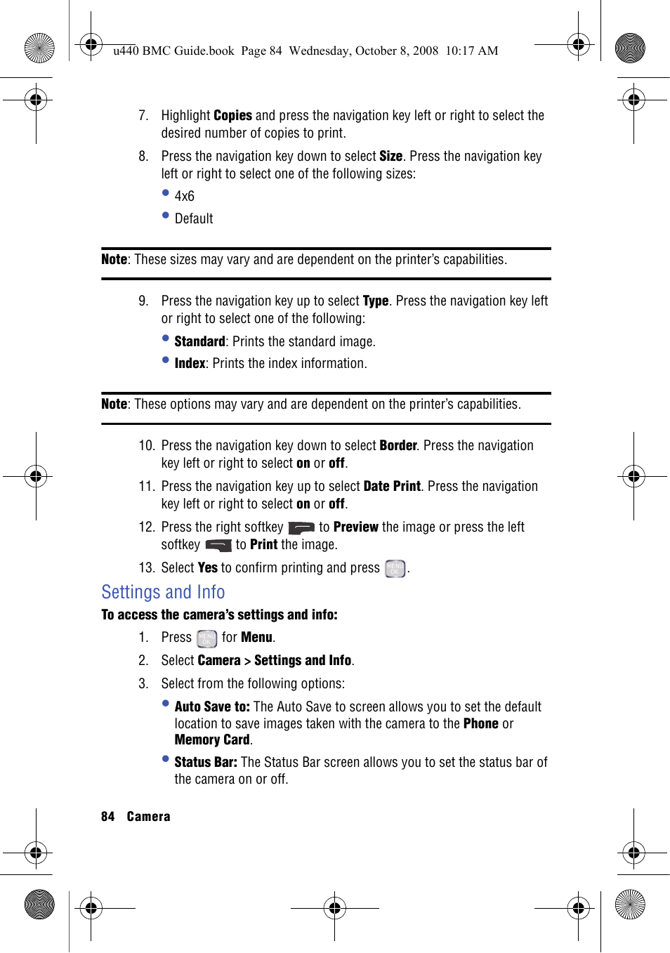 Settings and info | Samsung SCH-U440 User Manual | Page 92 / 128