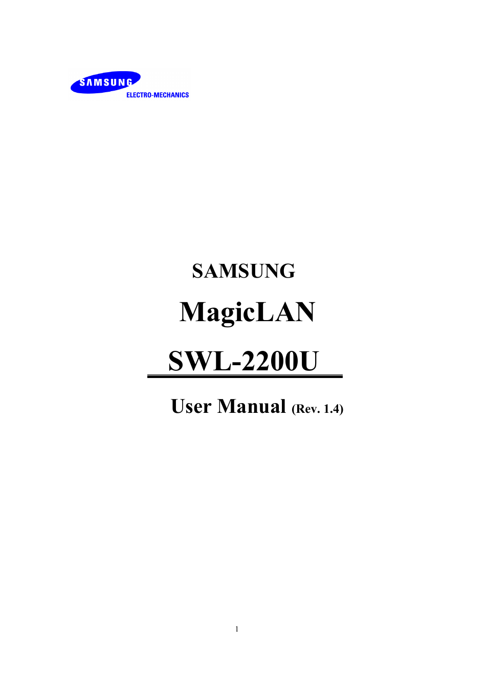 Samsung SWL-2200U User Manual | 64 pages
