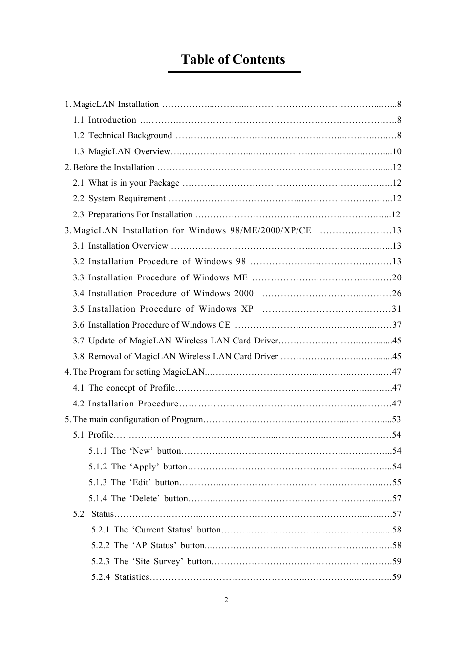 Samsung SWL-2200U User Manual | Page 2 / 64