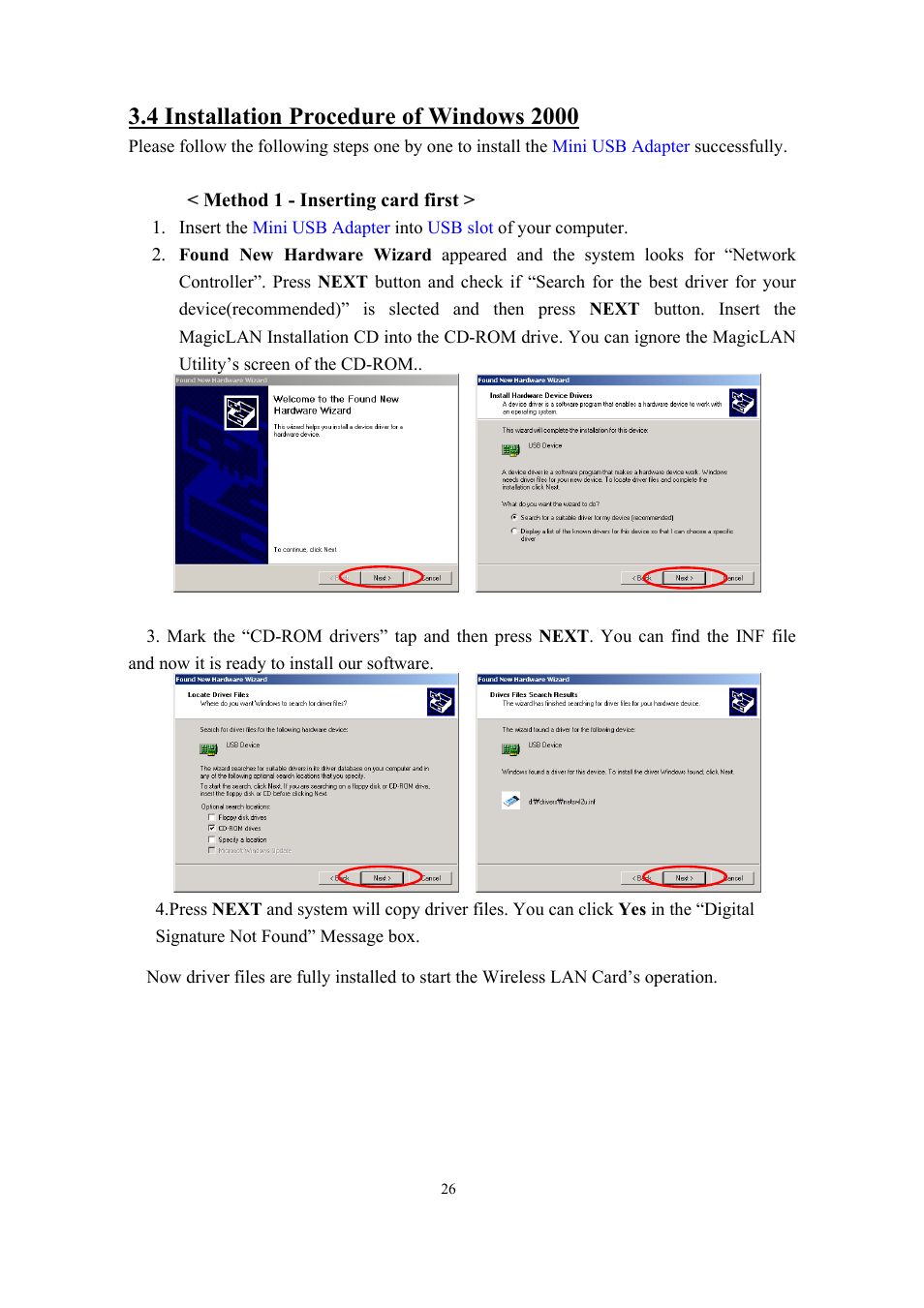 Samsung SWL-2200U User Manual | Page 26 / 64