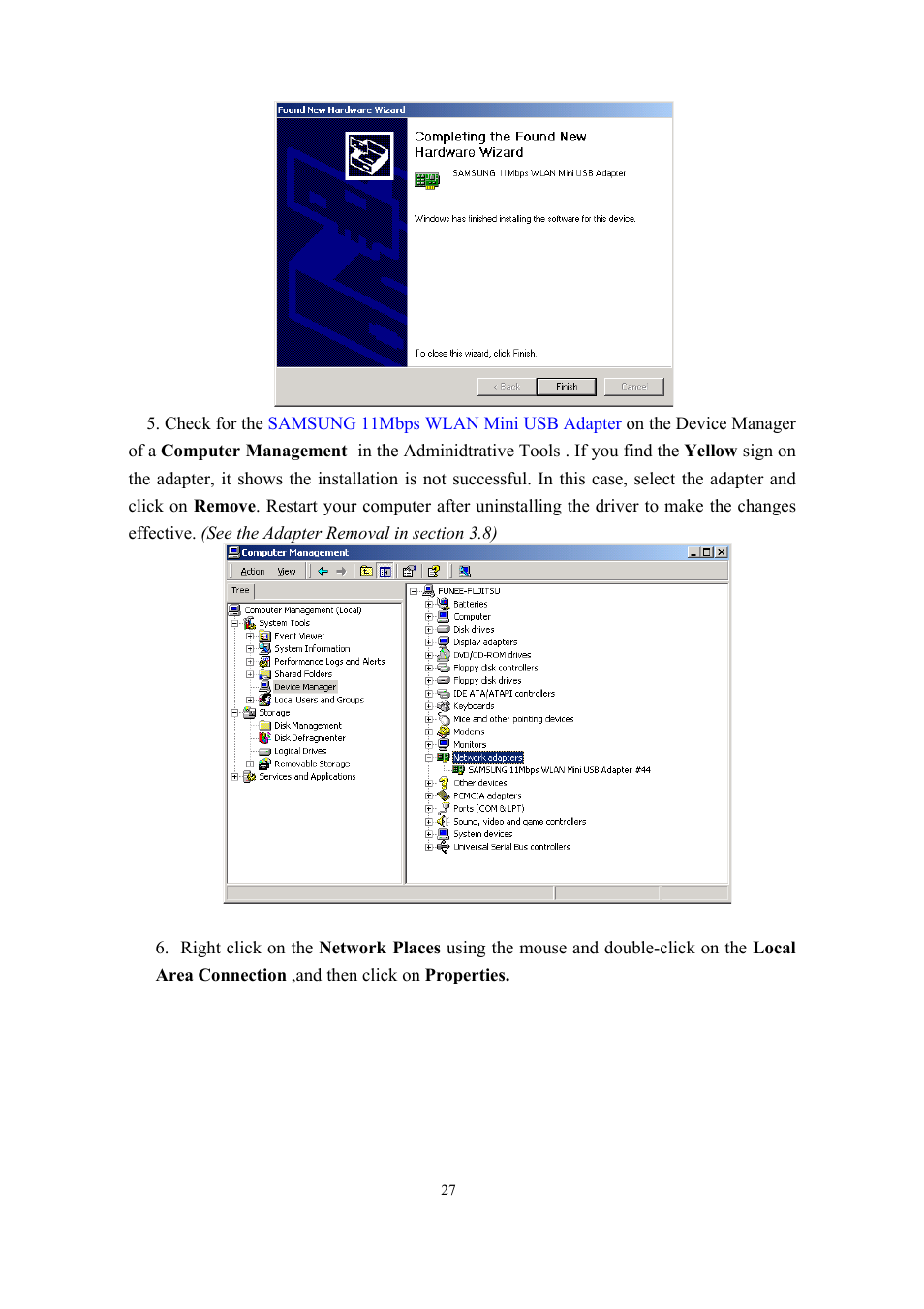 Samsung SWL-2200U User Manual | Page 27 / 64