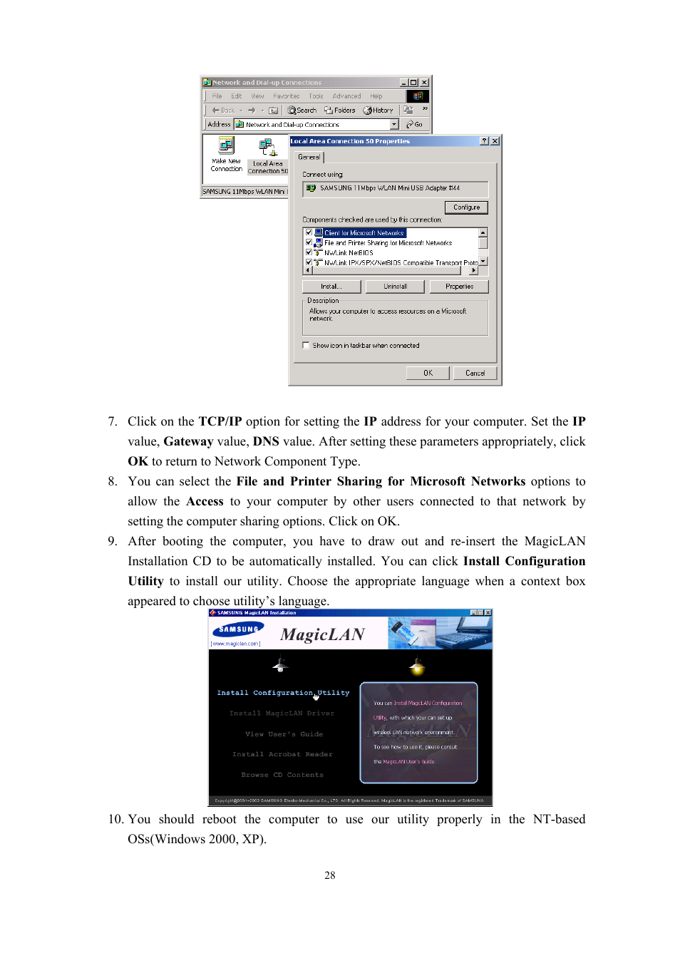 Samsung SWL-2200U User Manual | Page 28 / 64