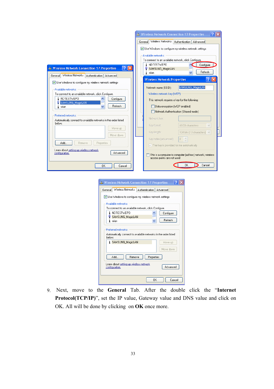 Samsung SWL-2200U User Manual | Page 33 / 64