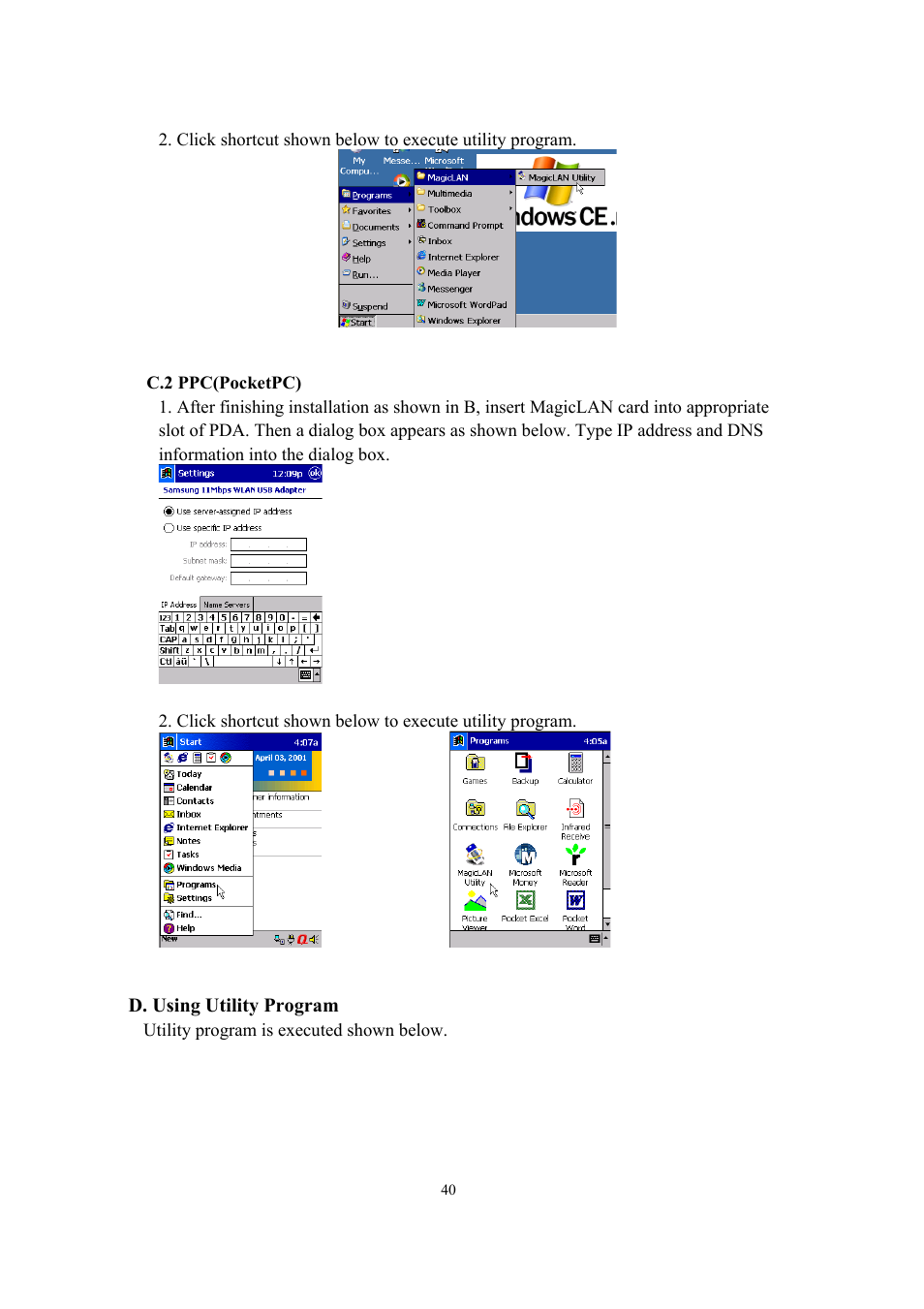 Samsung SWL-2200U User Manual | Page 40 / 64