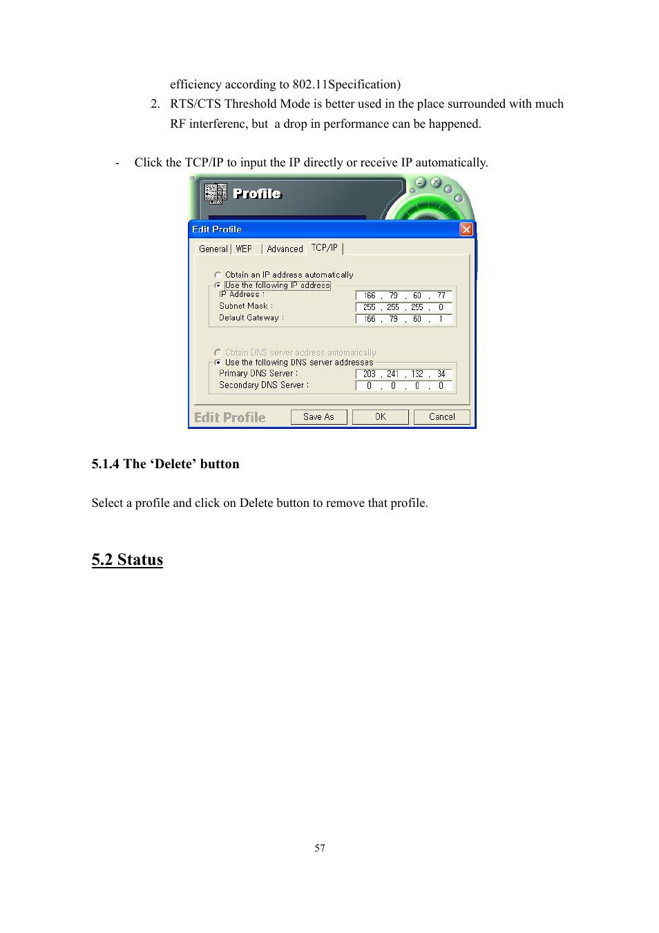 2 status | Samsung SWL-2200U User Manual | Page 57 / 64
