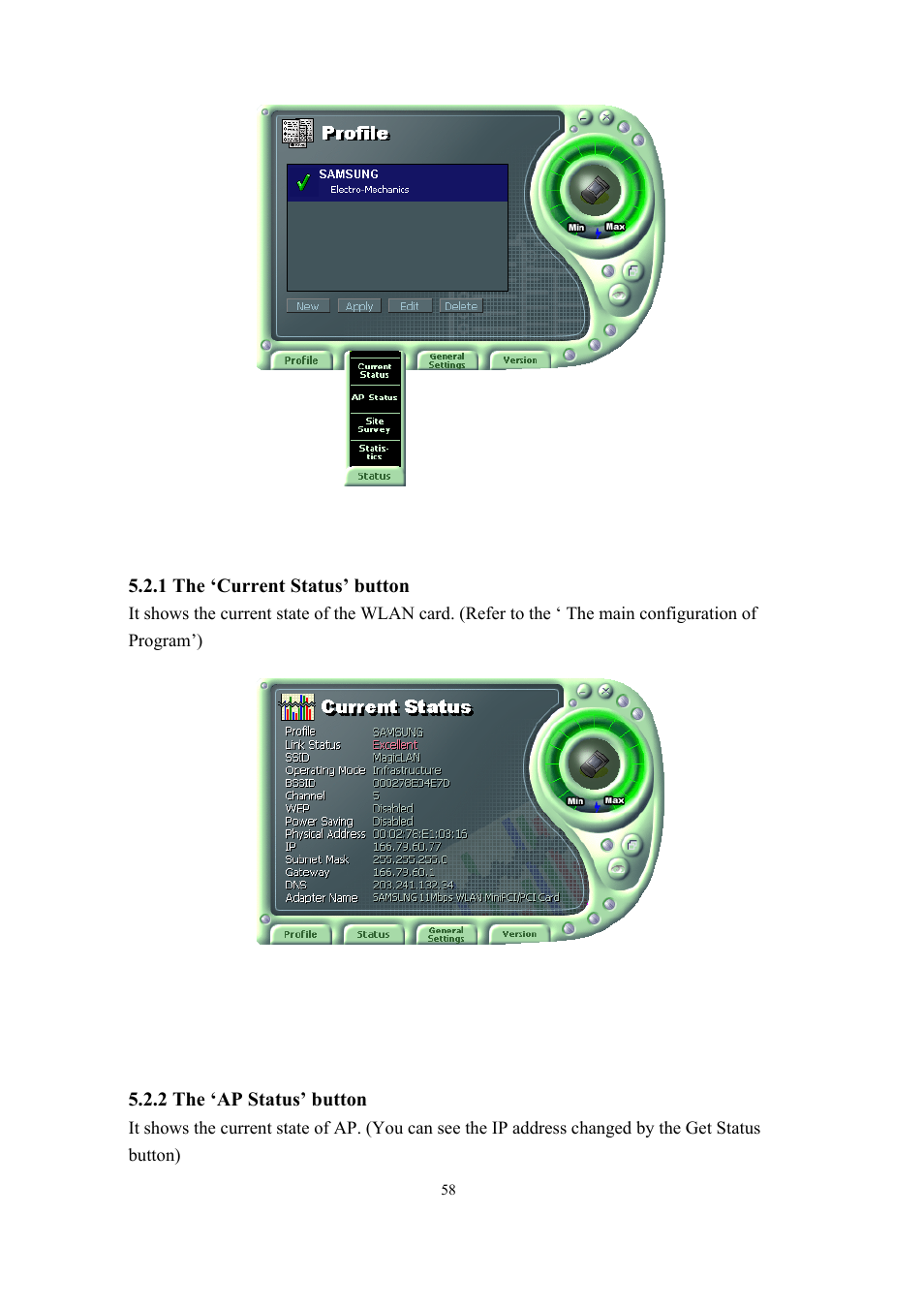 Samsung SWL-2200U User Manual | Page 58 / 64