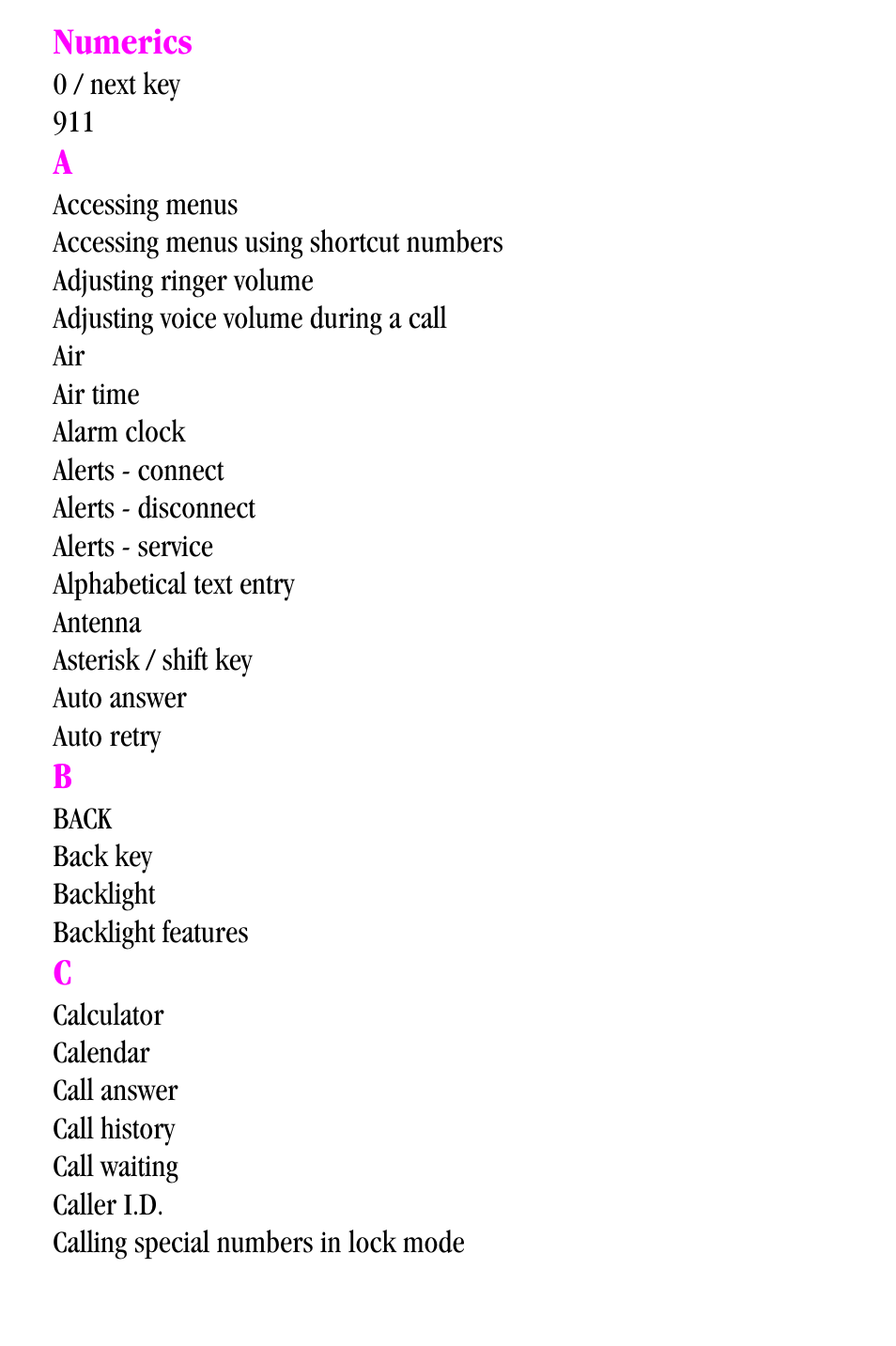 Samsung SPH-a500 Series User Manual | Page 105 / 109