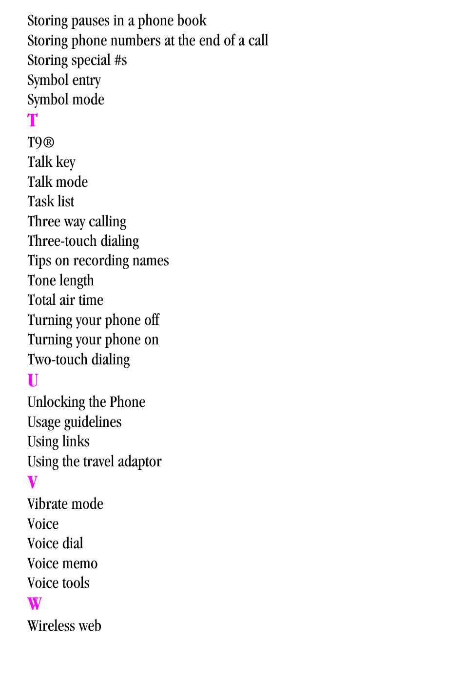 Samsung SPH-a500 Series User Manual | Page 109 / 109