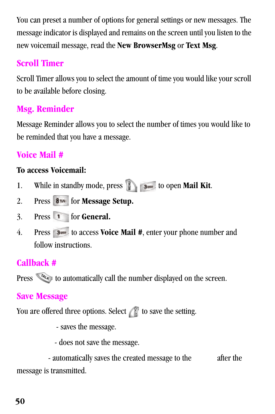 Samsung SPH-a500 Series User Manual | Page 50 / 109