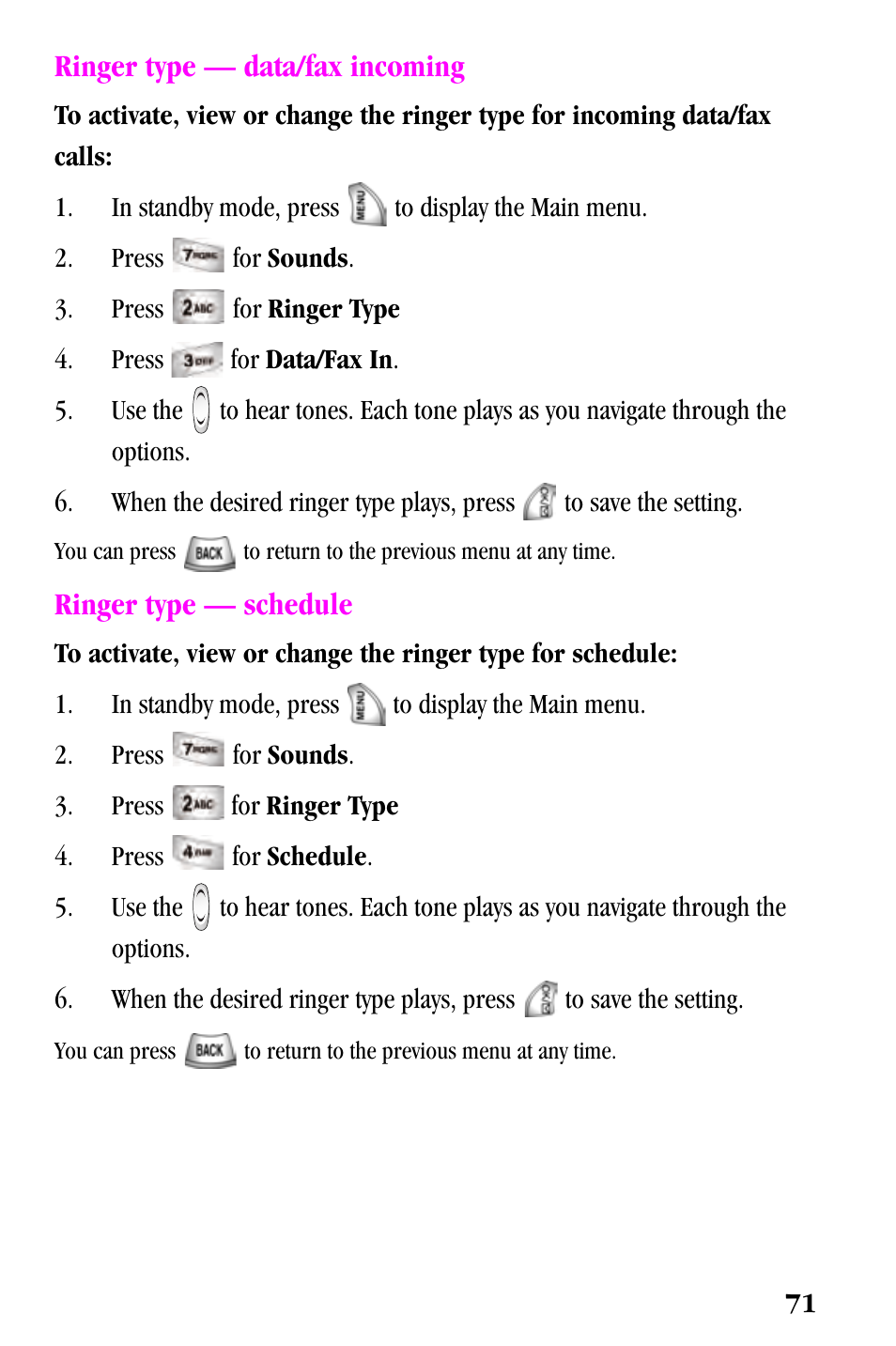 Samsung SPH-a500 Series User Manual | Page 71 / 109