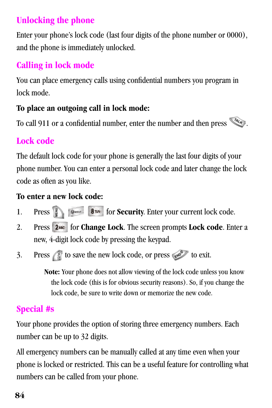 Samsung SPH-a500 Series User Manual | Page 84 / 109