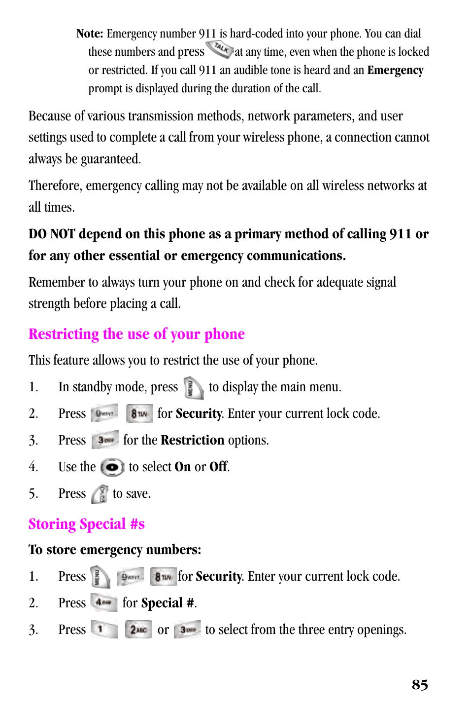 Samsung SPH-a500 Series User Manual | Page 85 / 109