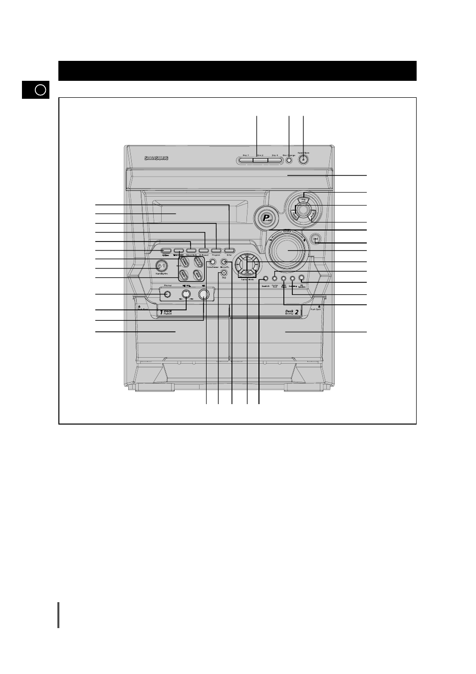 Installing your mini-compact system, Front panel view | Samsung MAX-VB450 User Manual | Page 4 / 28