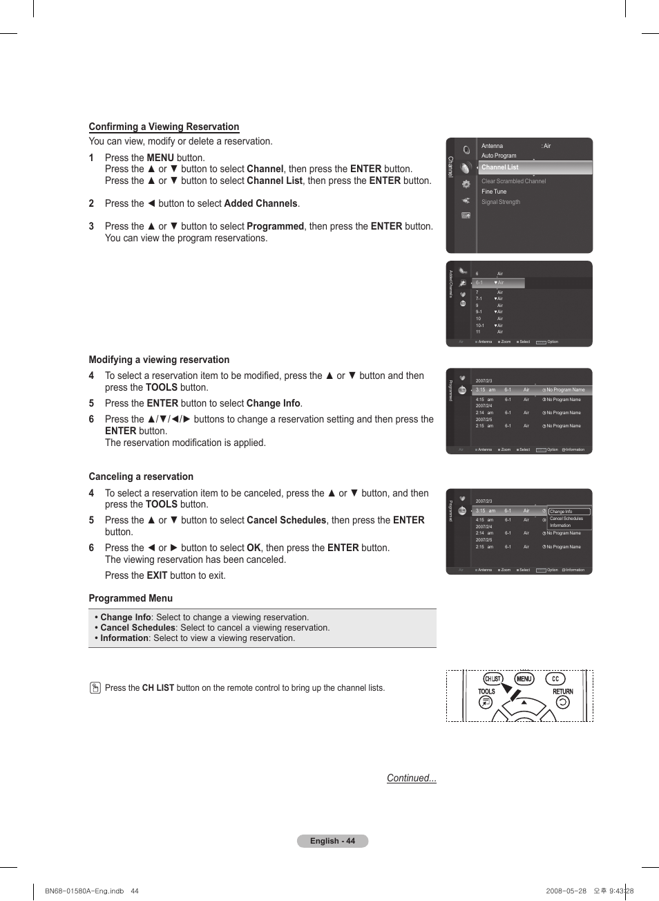 Continued | Samsung 510 User Manual | Page 44 / 162