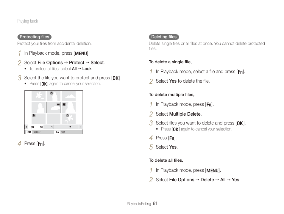 Samsung TL320 User Manual | Page 62 / 102
