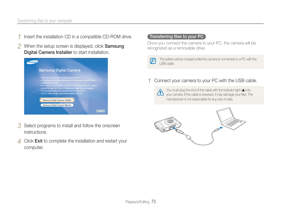 Samsung TL320 User Manual | Page 74 / 102