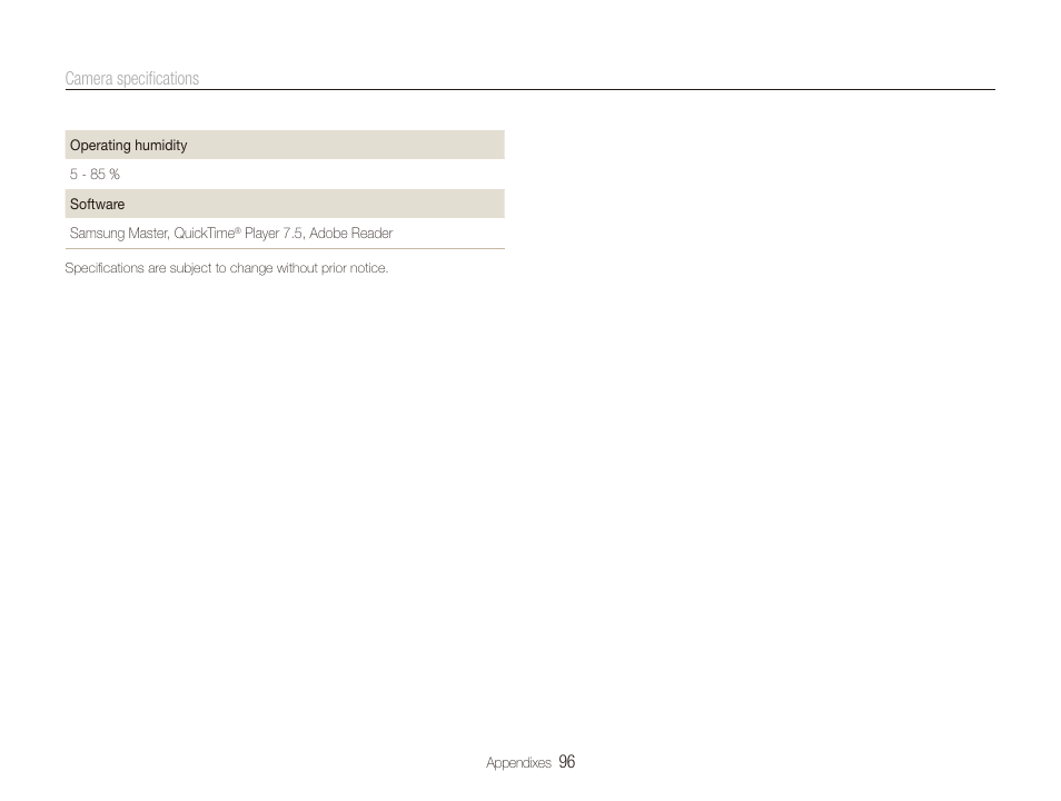Samsung TL320 User Manual | Page 97 / 102