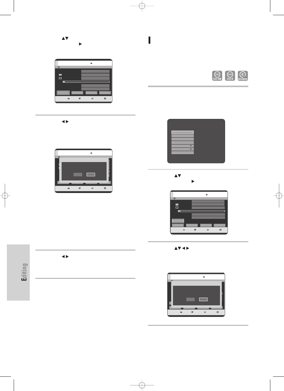 Editing, 106 - english, Finalizing a disc | Samsung DVD-TR520 User Manual | Page 106 / 115