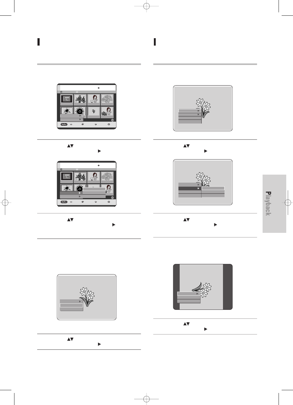 Playback, English - 69, Slide show | Rotate | Samsung DVD-TR520 User Manual | Page 69 / 115