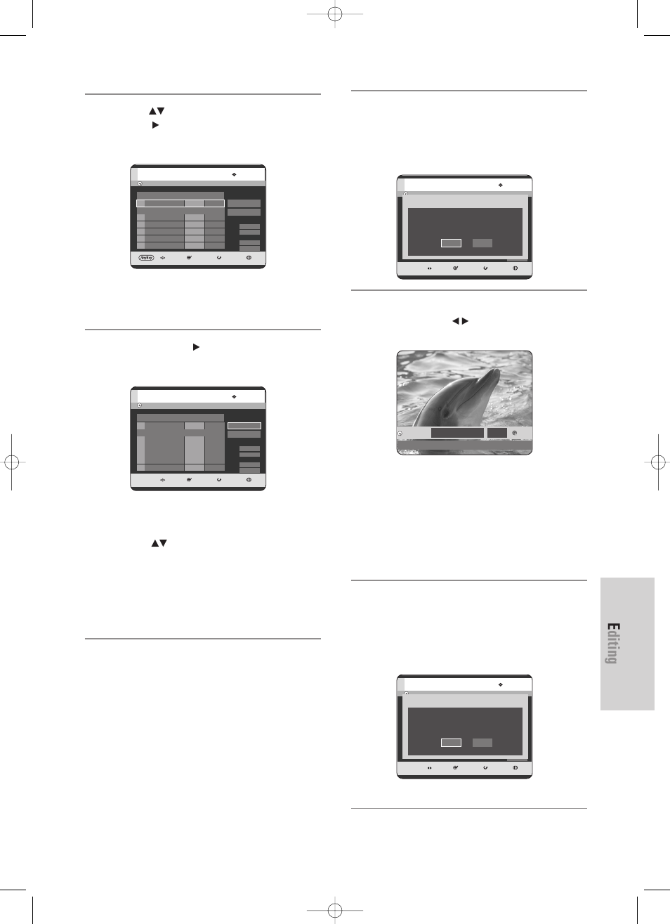 Editing, English - 97, Copying a title that has been edited once before | Copying an unedited title, About using direct copy button | Samsung DVD-TR520 User Manual | Page 97 / 115