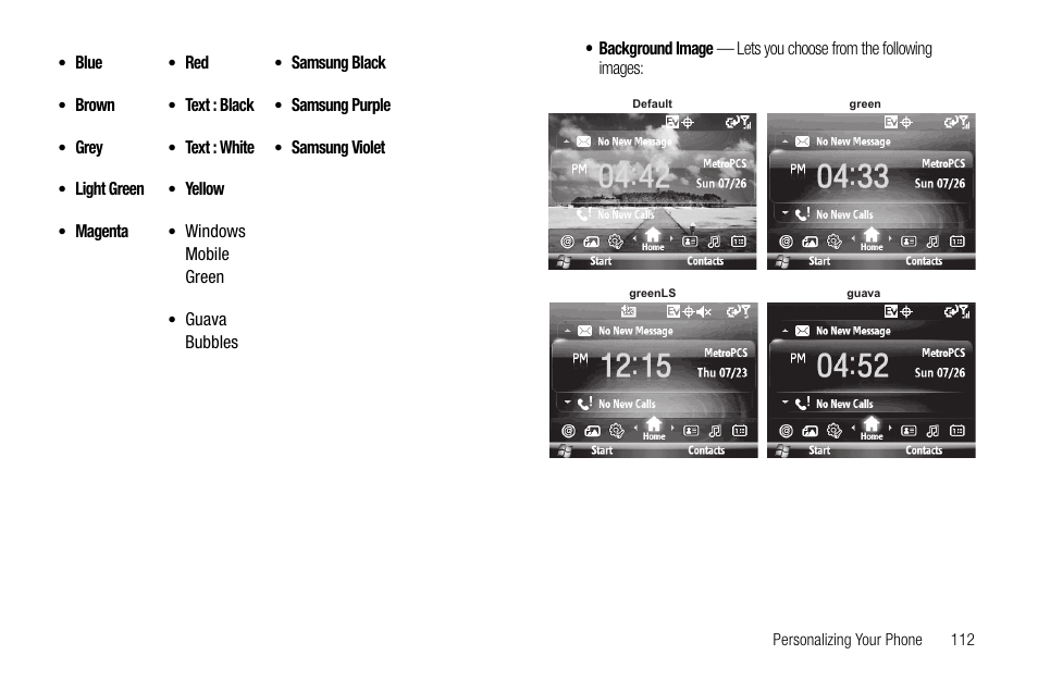 Samsung Code SCH-i220 User Manual | Page 115 / 161
